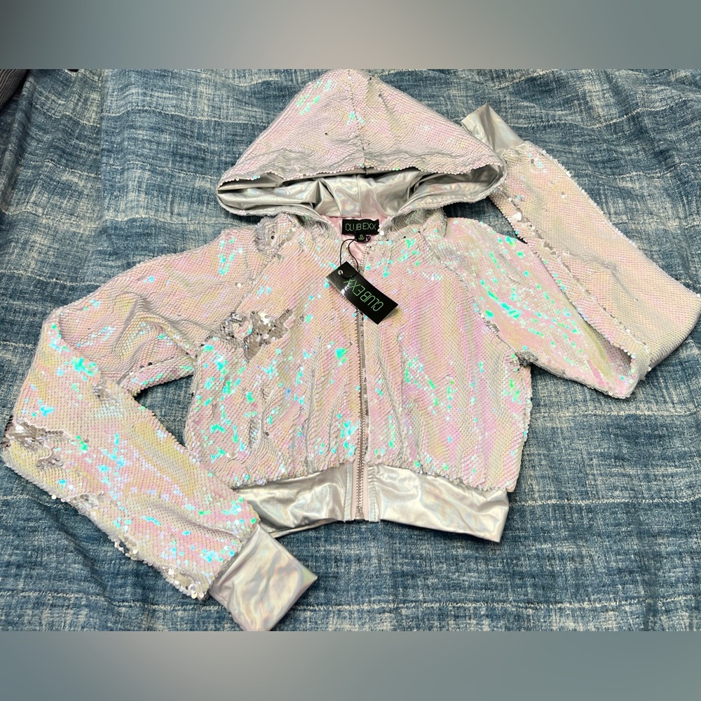 NWT Club Exx sequin jacket